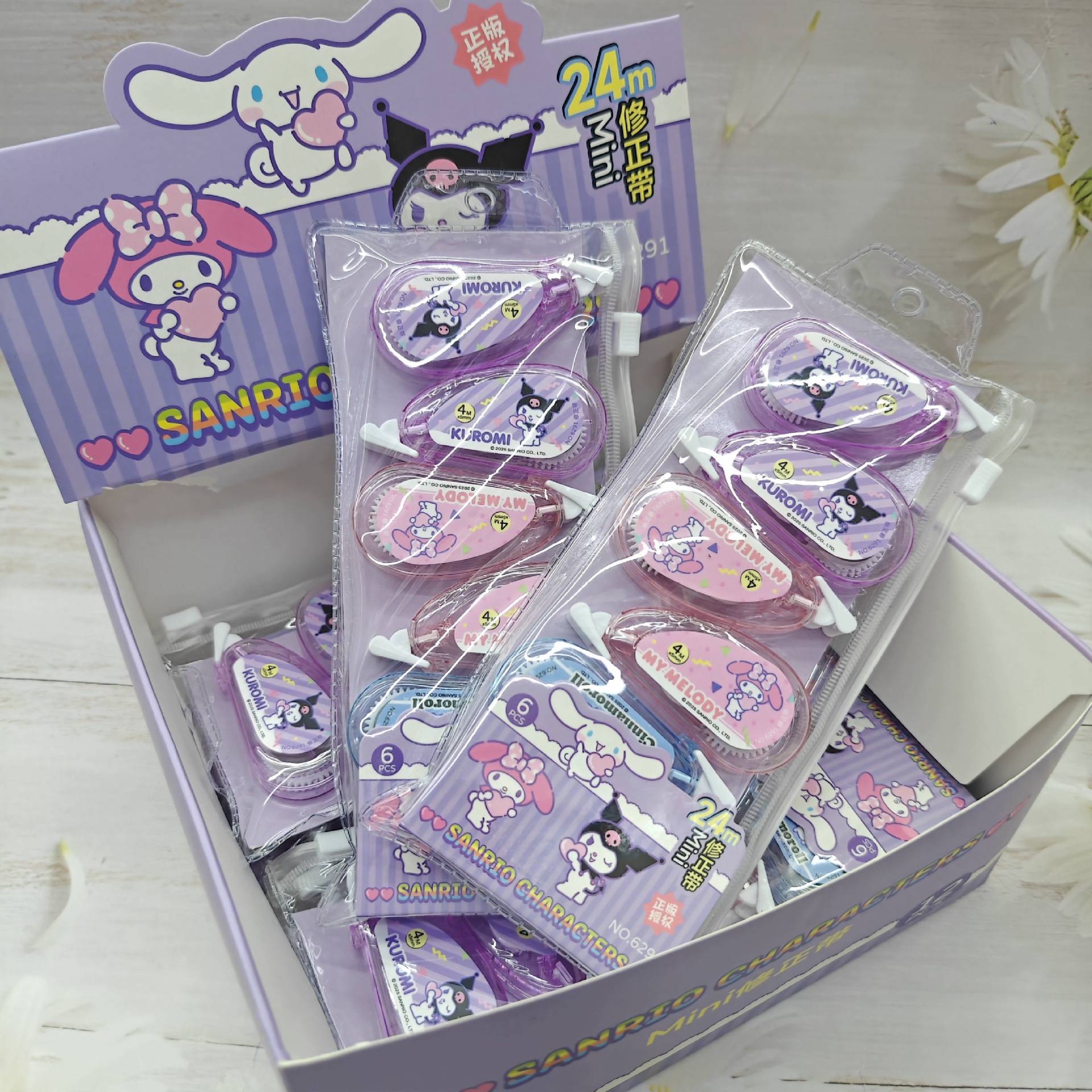 Kuromi anime correction tape 36pcs a set