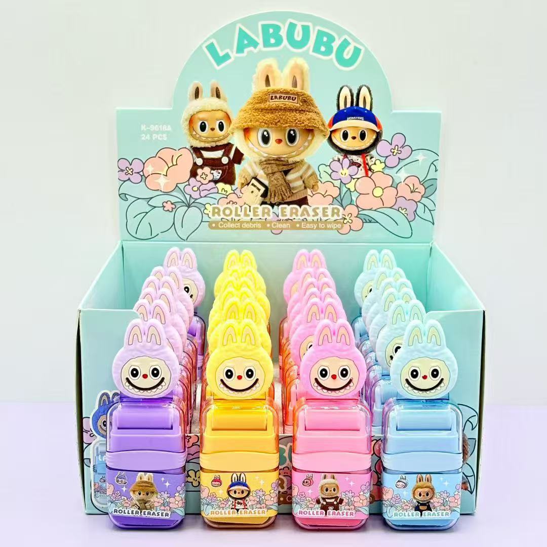 Labubu anime eraser 24 pcs a set