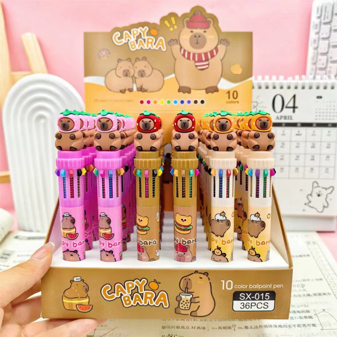 Capybara anime pen 36 pcs a set