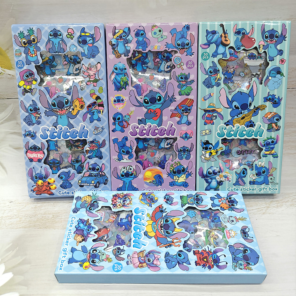 stitch anime stickers 50pcs 12 pcs a set