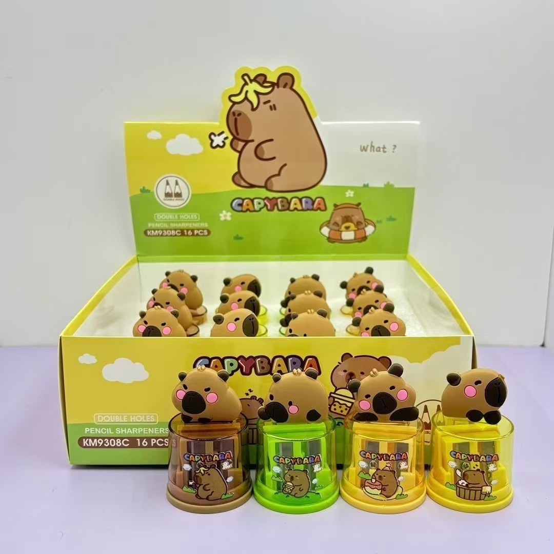 Capybara anime pencil sharpener 16pcs a set