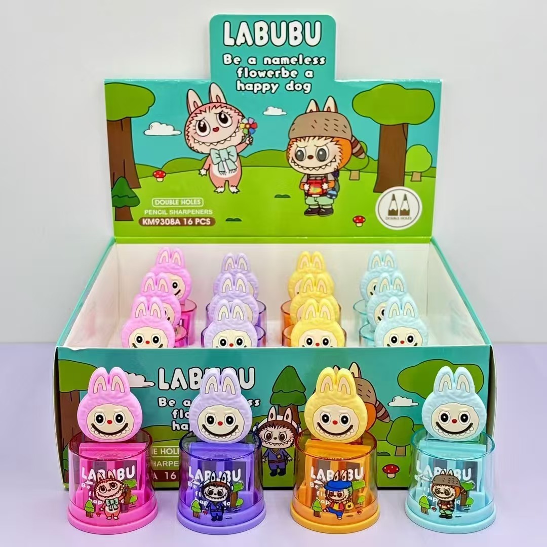 Labubu anime pencil sharpener 16pcs a set