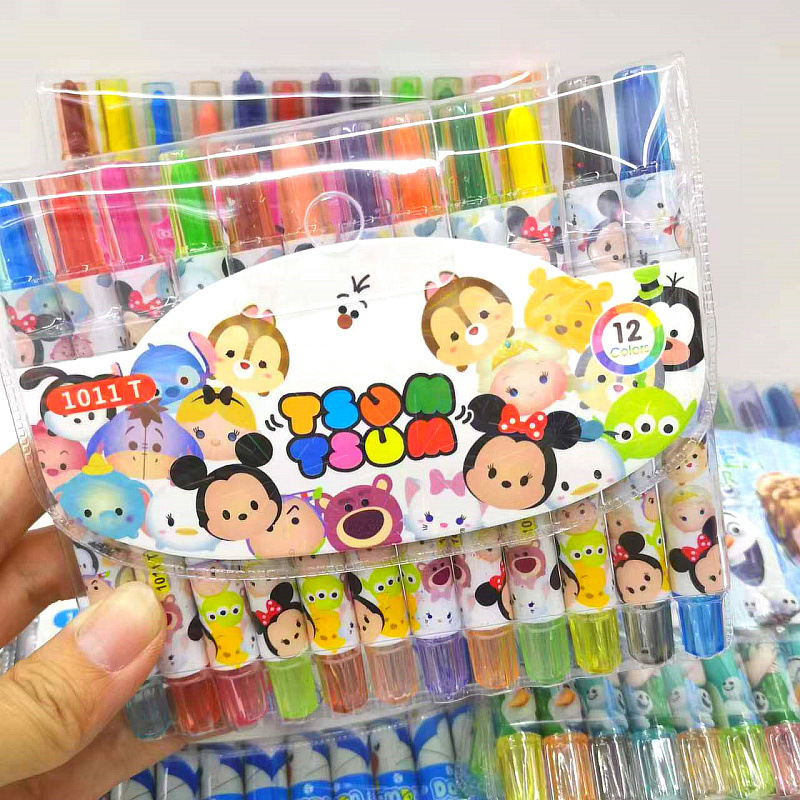 Disney anime crayon 12 colors 5pcs a set