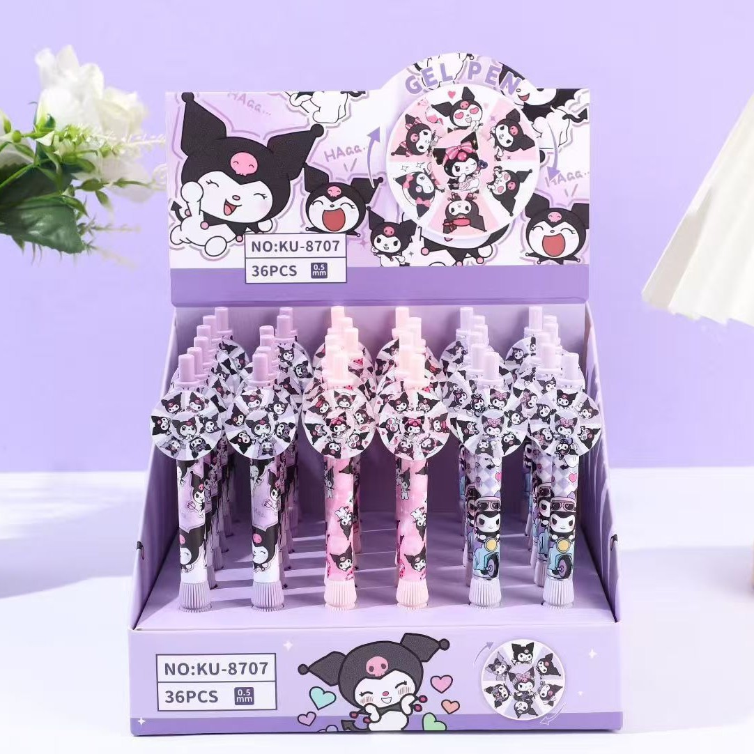 Kuromi anime neutral pen 36pcs a set