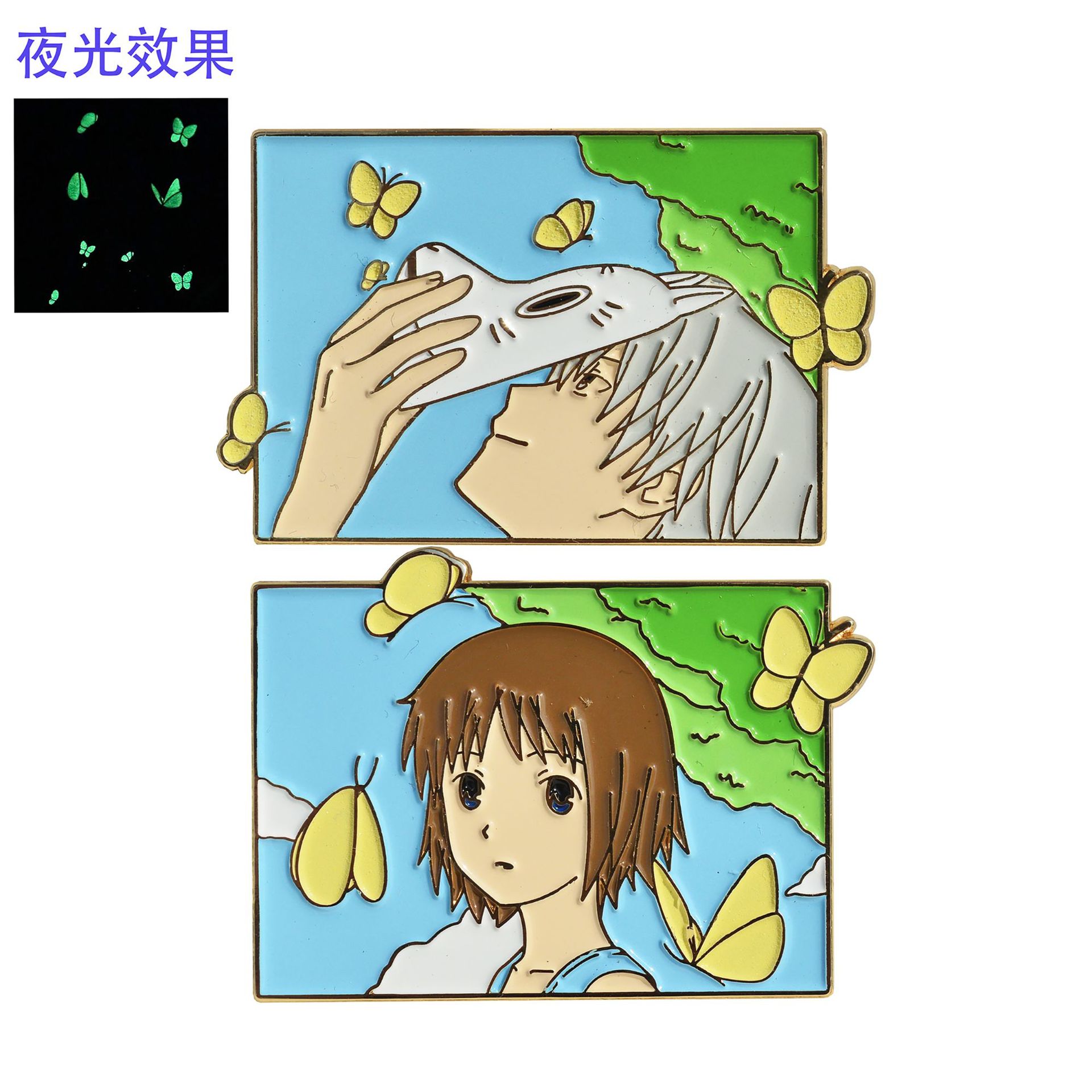 Spirited Away anime pin 5pcs a set