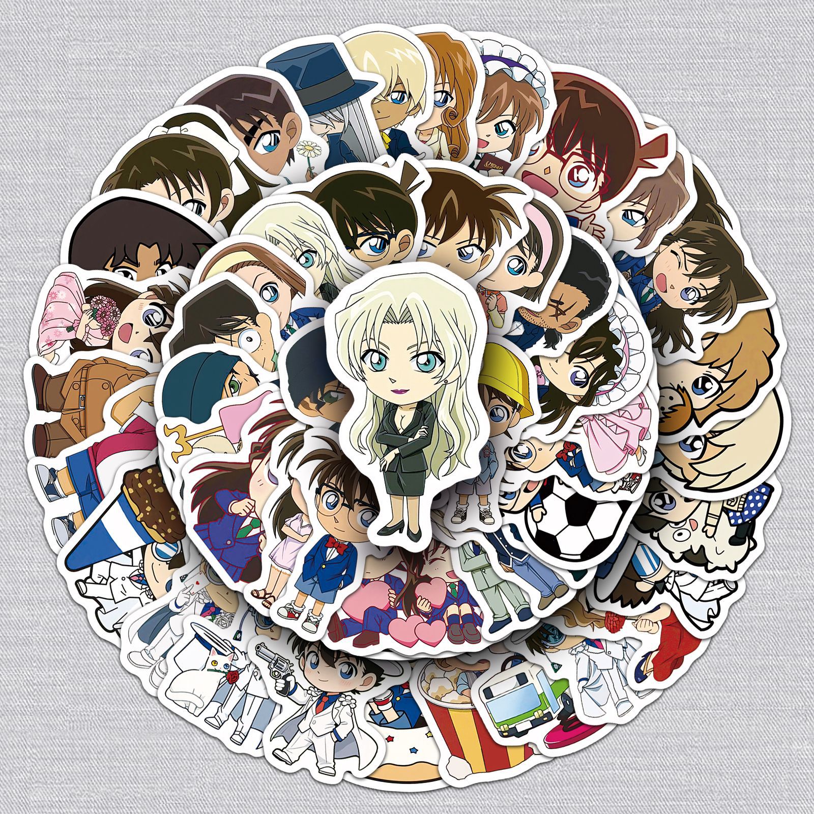 Detective Conan anime waterproof stickers 50pcs  a set