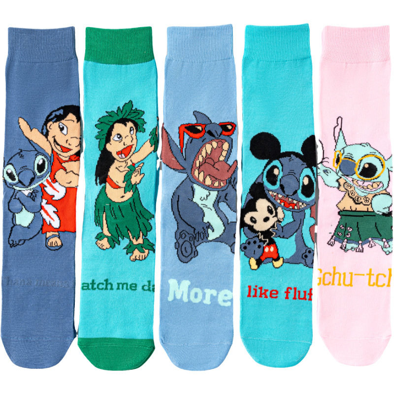 stitch anime socks 10pcs a set