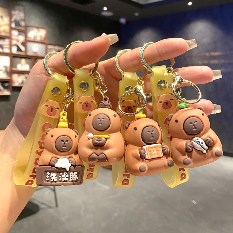 Capybara anime keychain