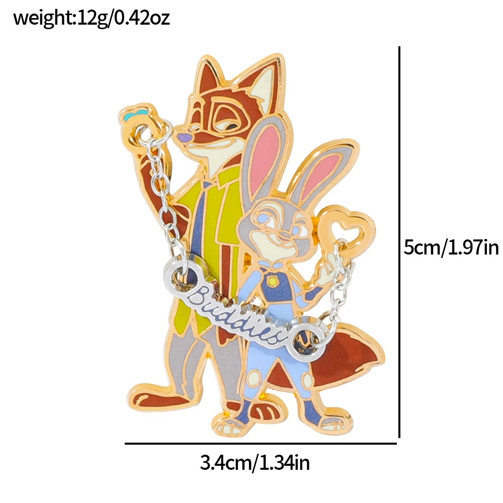Zootopia anime pin
