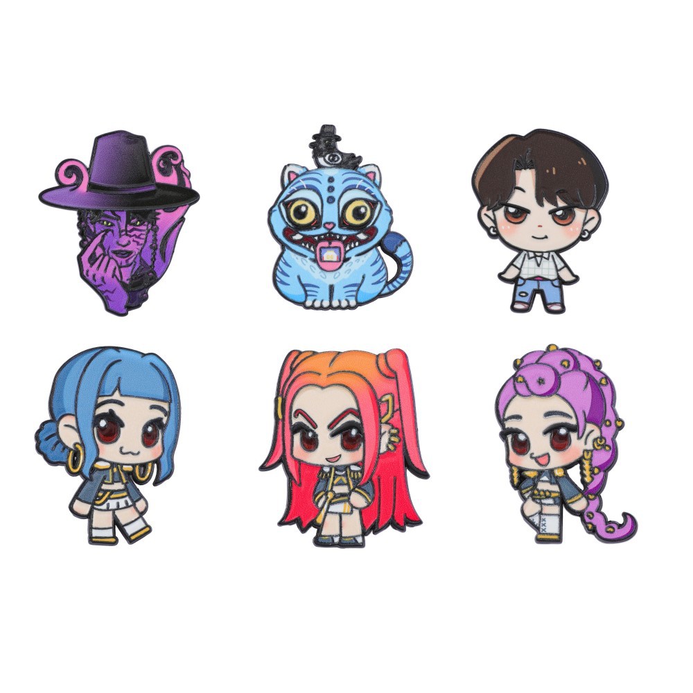 Kpop demon hunters anime pin