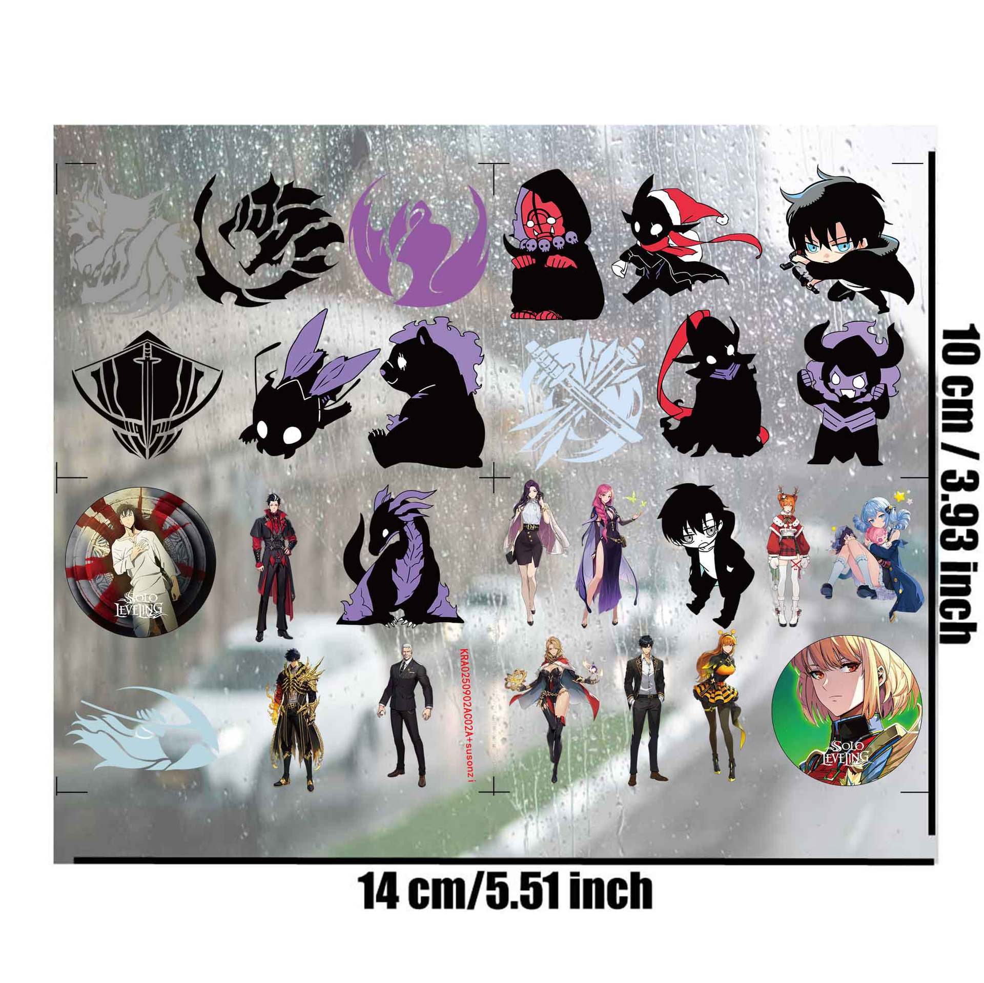 Solo Leveling anime 3D waterproof sticker