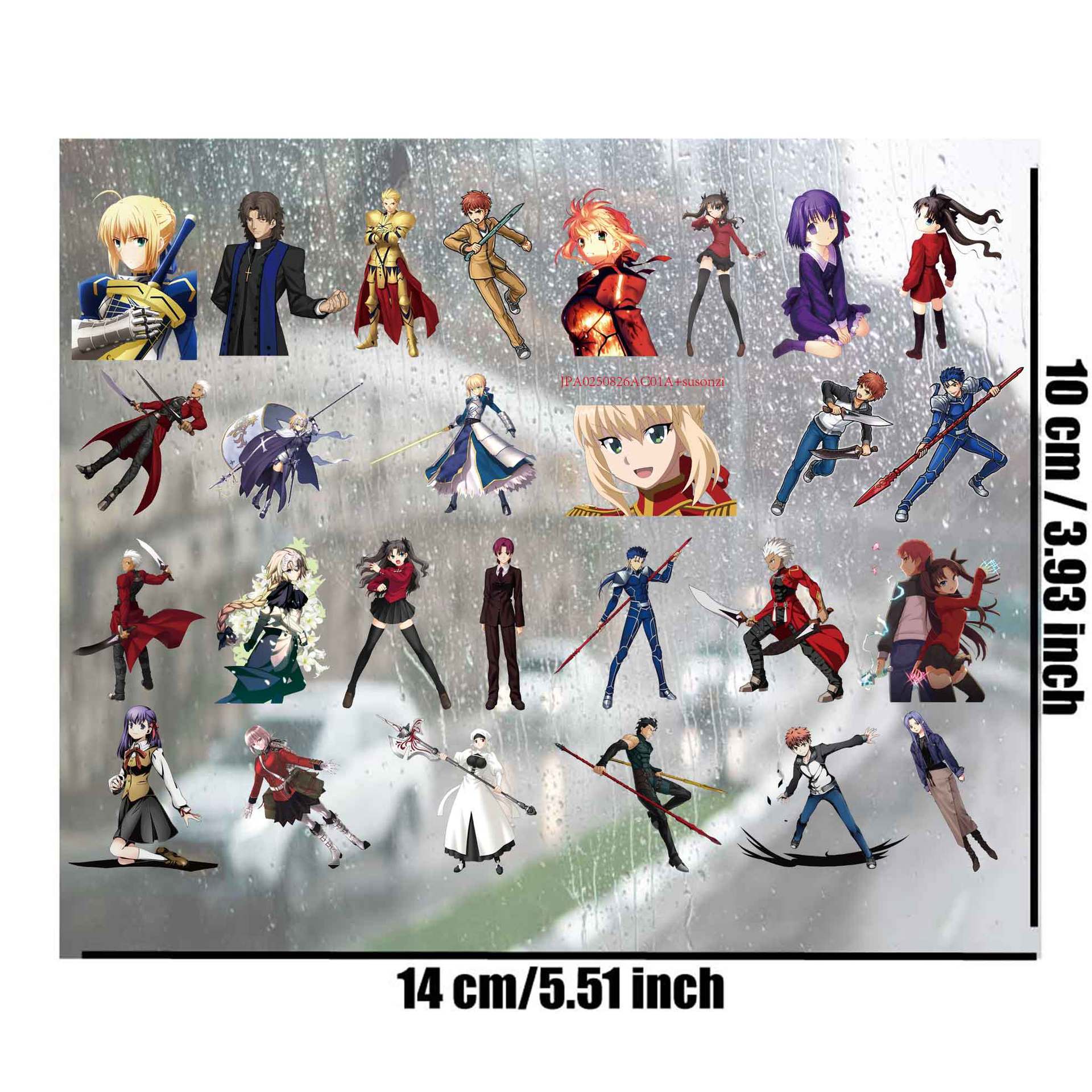 Fate anime 3D waterproof sticker