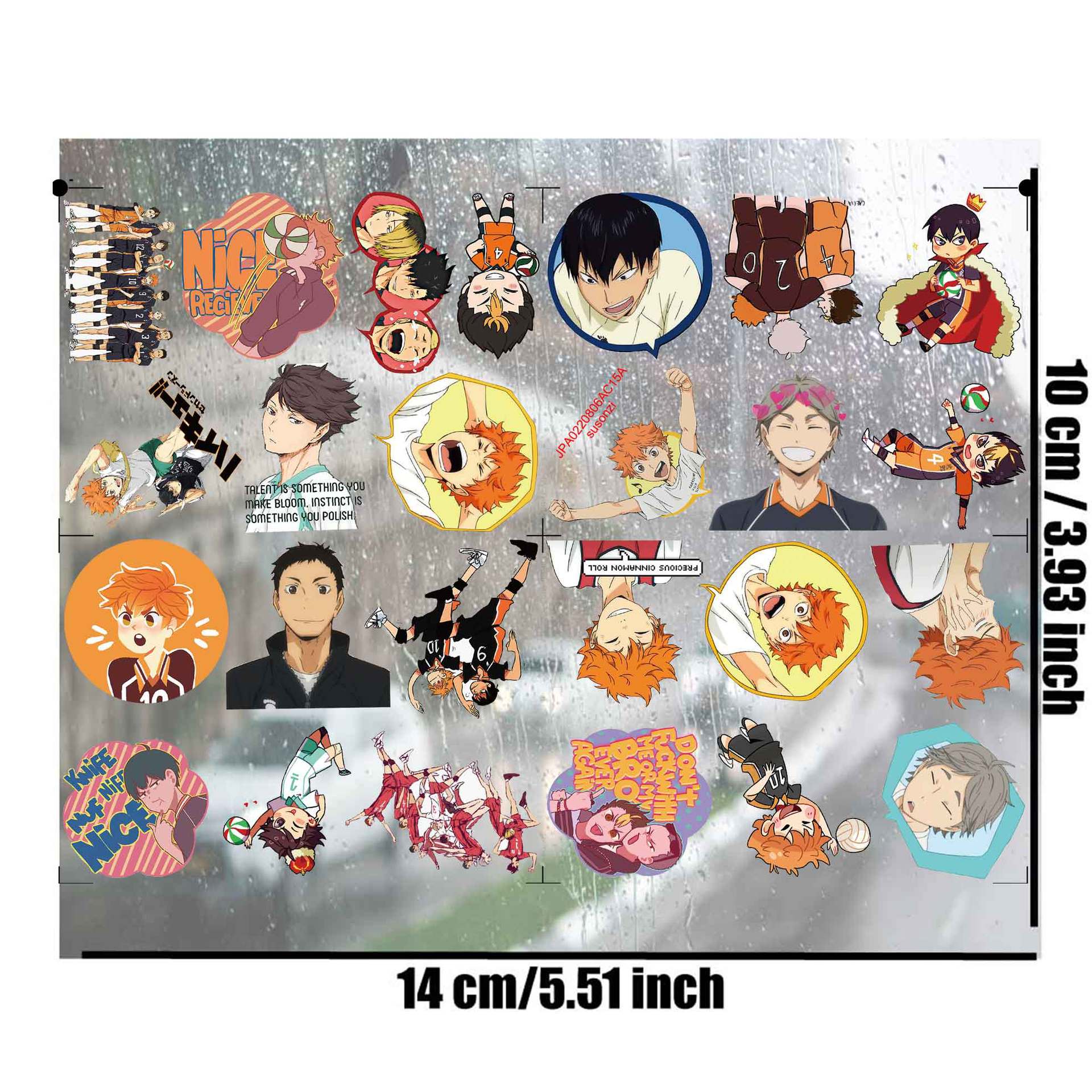 Haikyuu anime 3D waterproof sticker