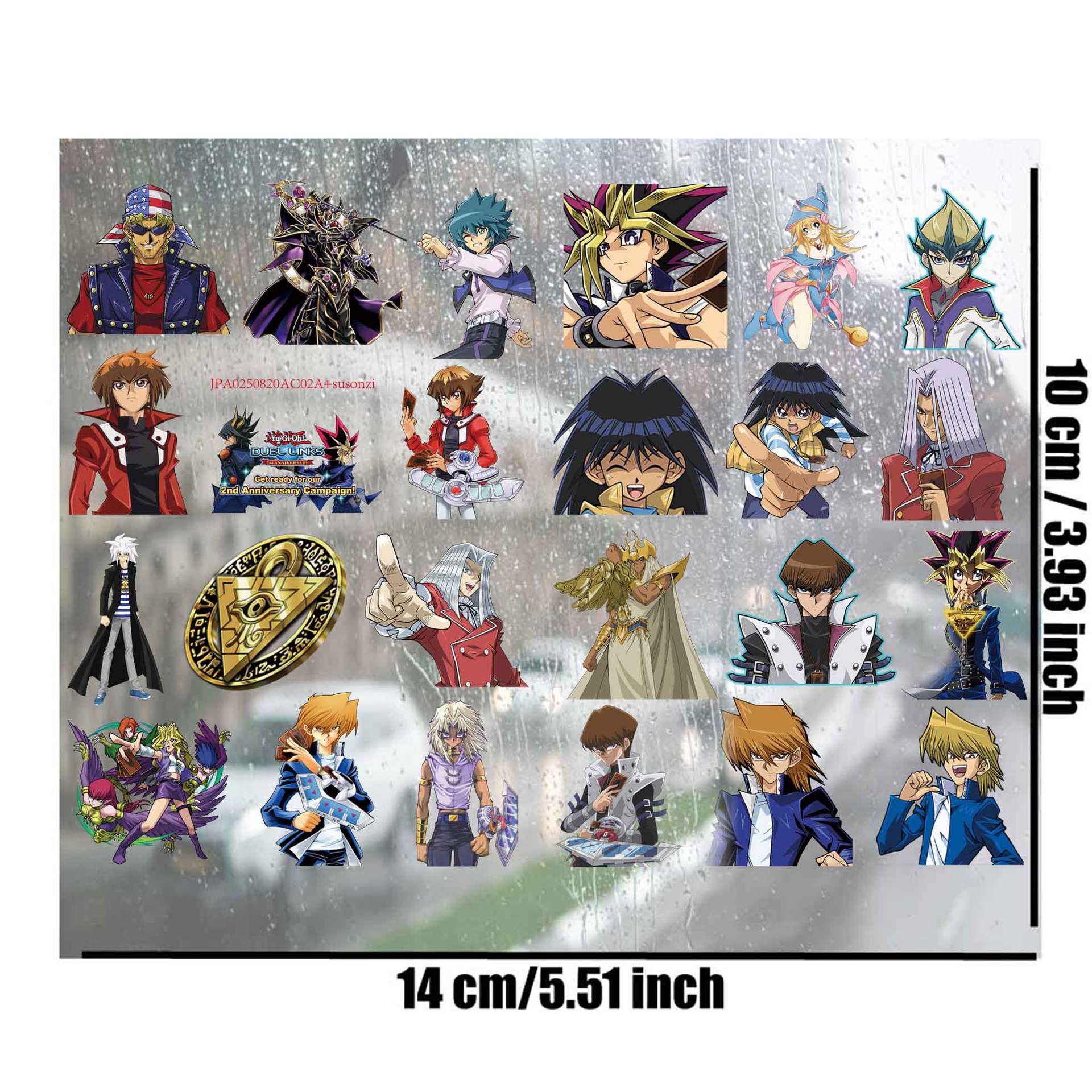 Yu Gi Oh  anime 3D waterproof sticker