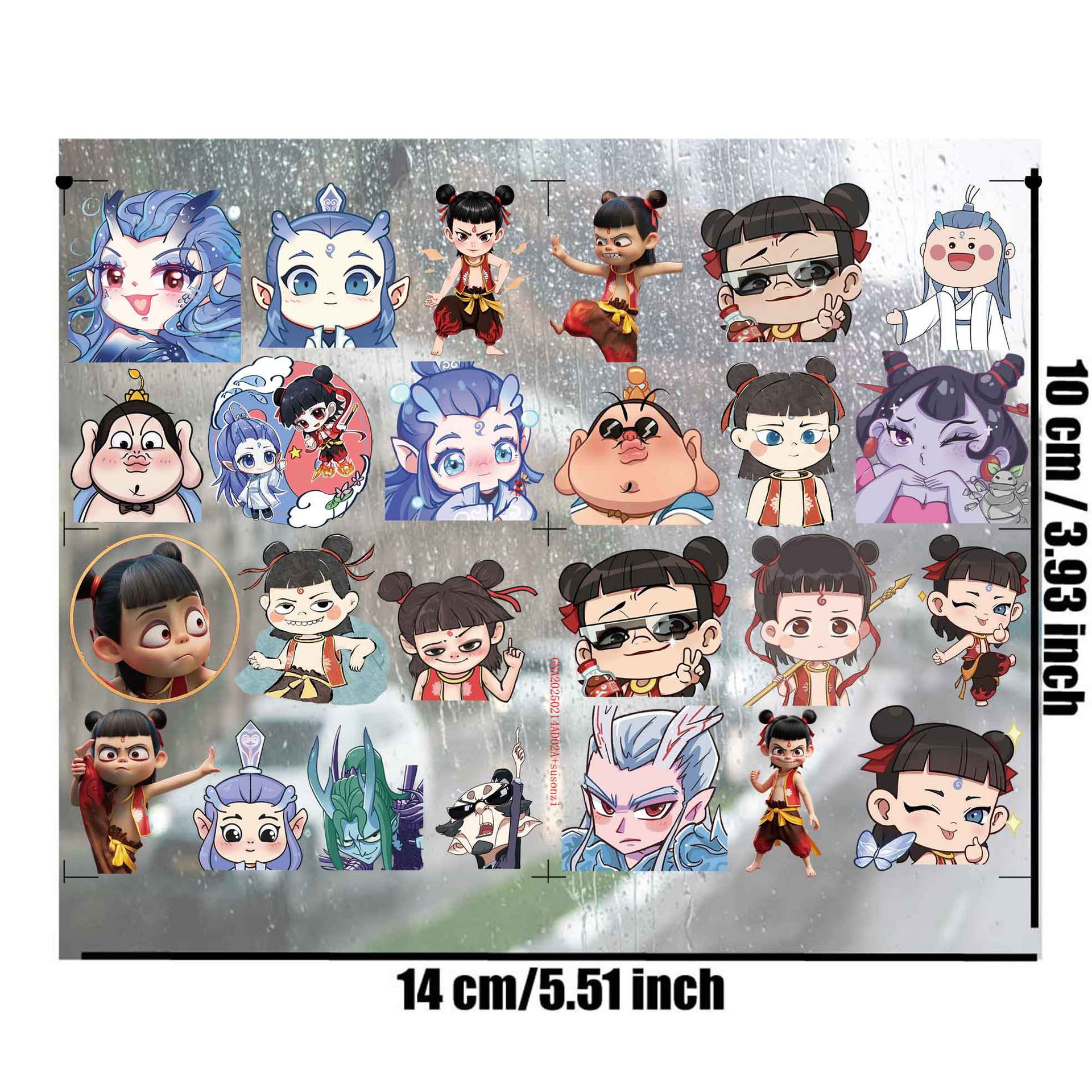 Ne Zha anime 3D waterproof sticker