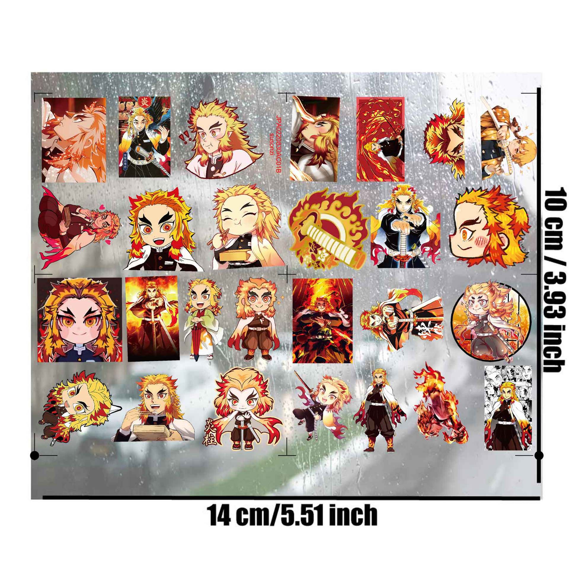 Demon slayer kimets anime 3D waterproof sticker