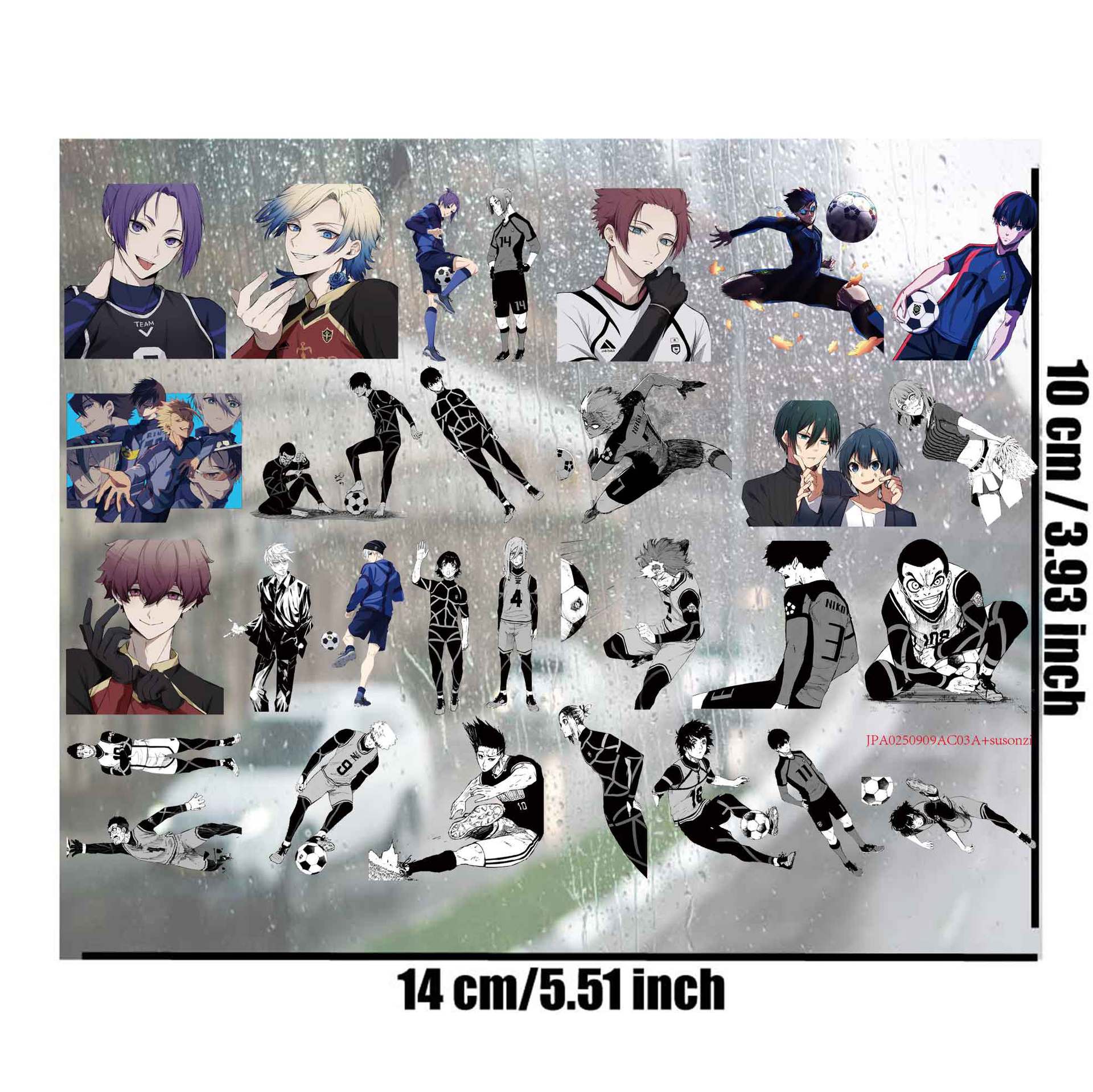 Blue Lock anime 3D waterproof sticker