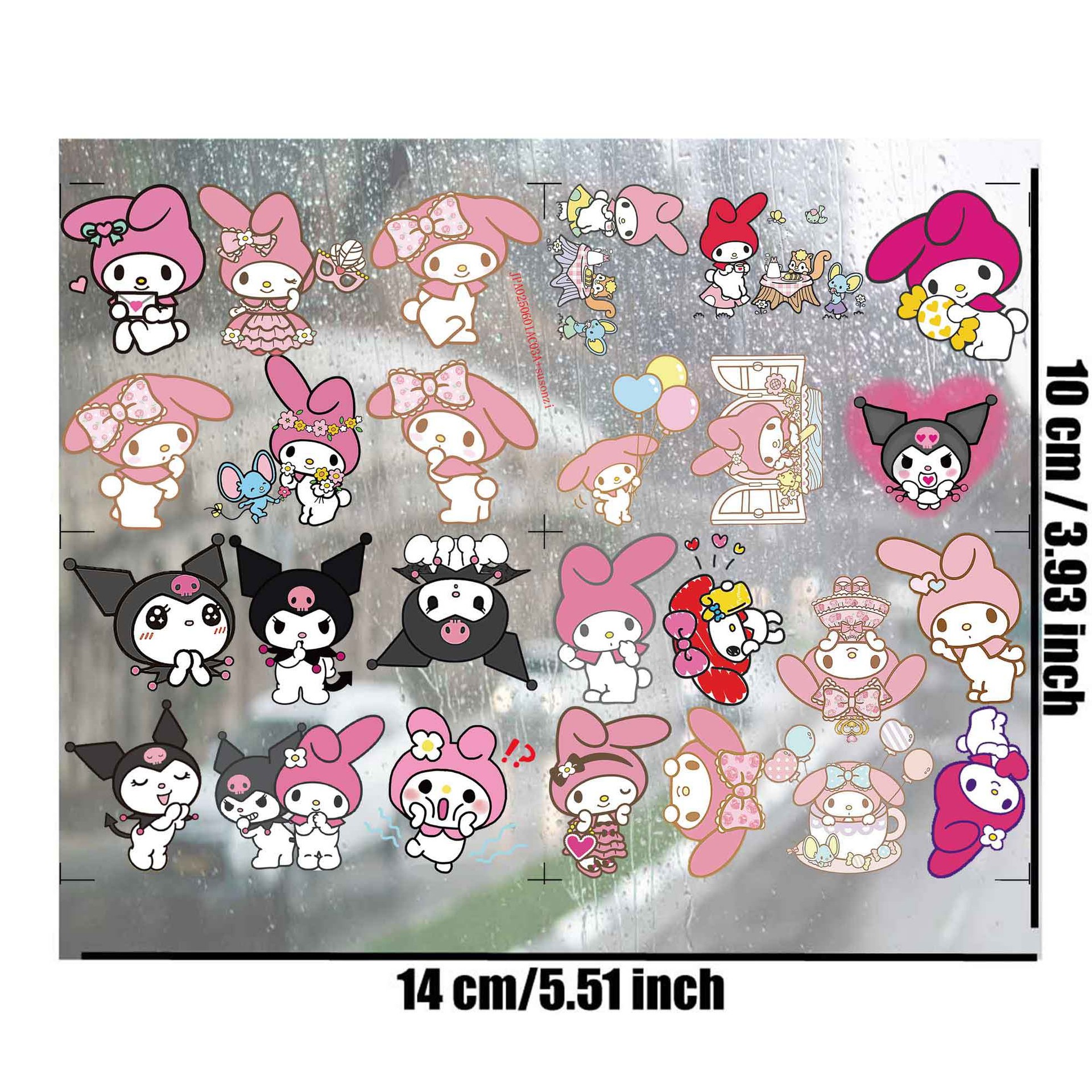 Kuromi anime 3D waterproof sticker