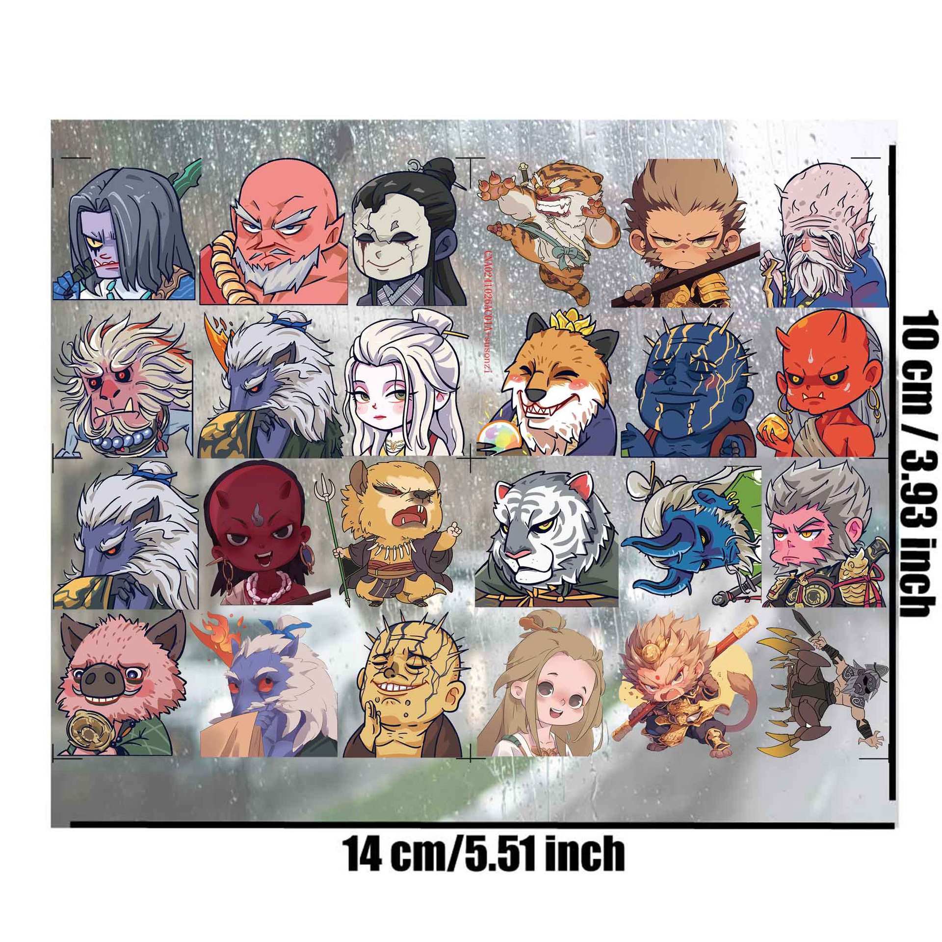 Black Myth: Wukong anime 3D waterproof sticker