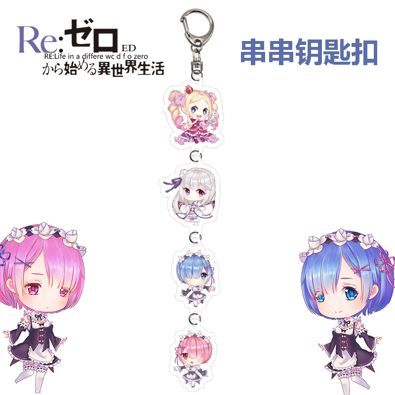 Re Zero Kara Hajimeru Isekai Seikatsu anime keychain