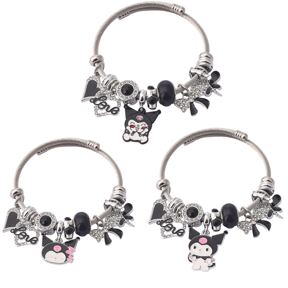 Kuromi anime bracelet