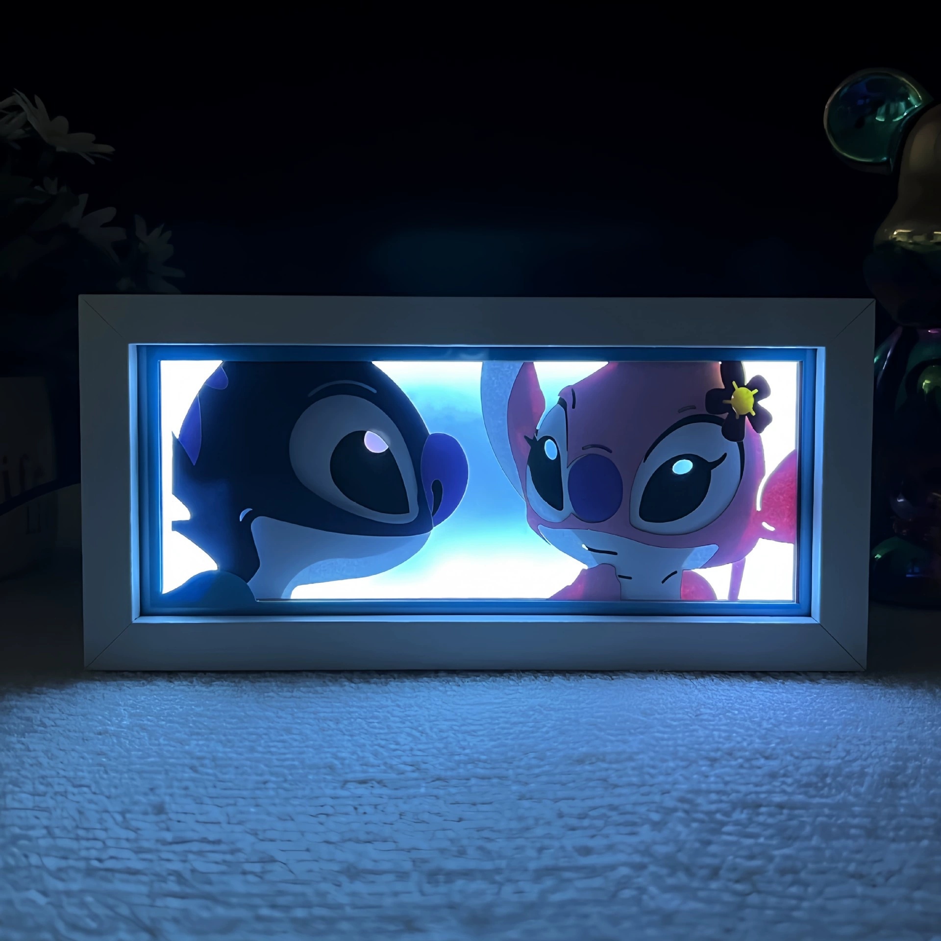 stitch anime light lamp 16 color remote control