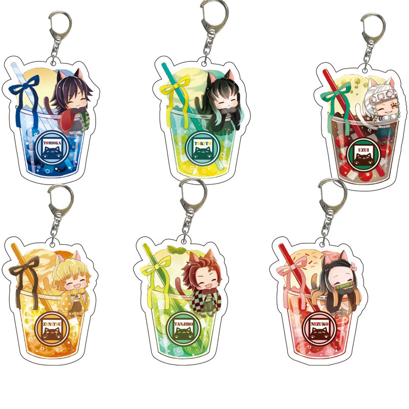 Demon slayer kimets anime keychain