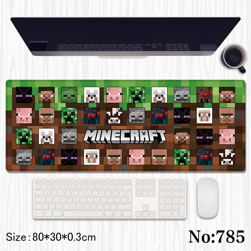 Minecraft anime Mouse pad 80*30*0.3cm