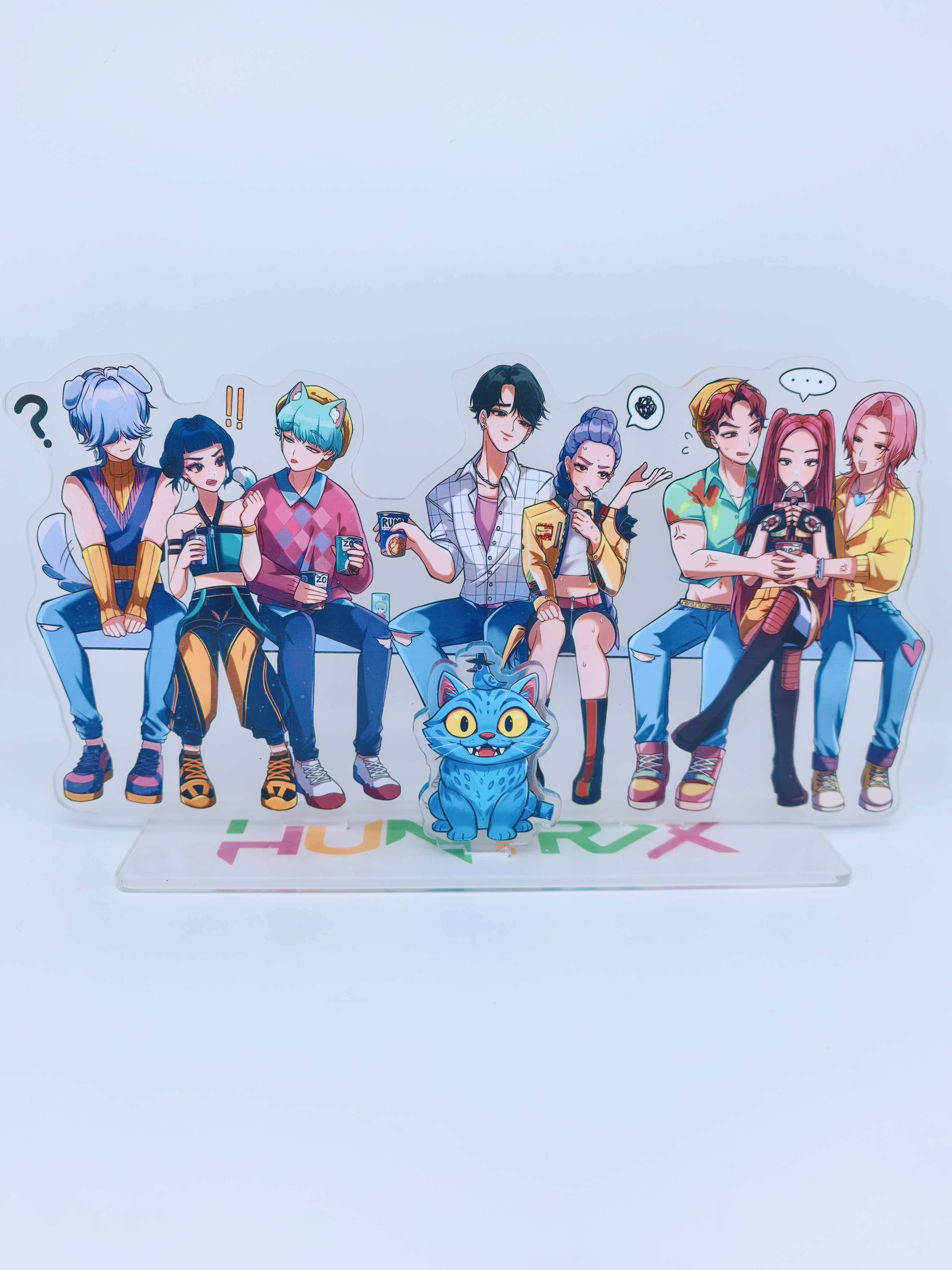 Kpop demon hunters anime standing plate