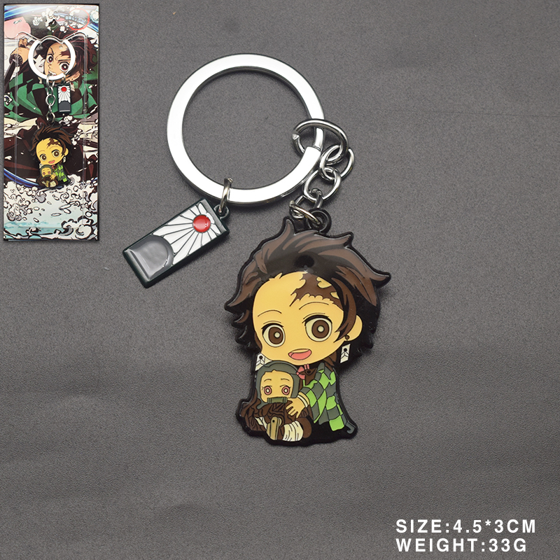 Demon slayer kimets anime keychain