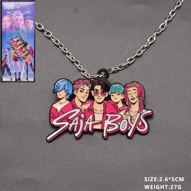 Kpop demon hunters anime necklace