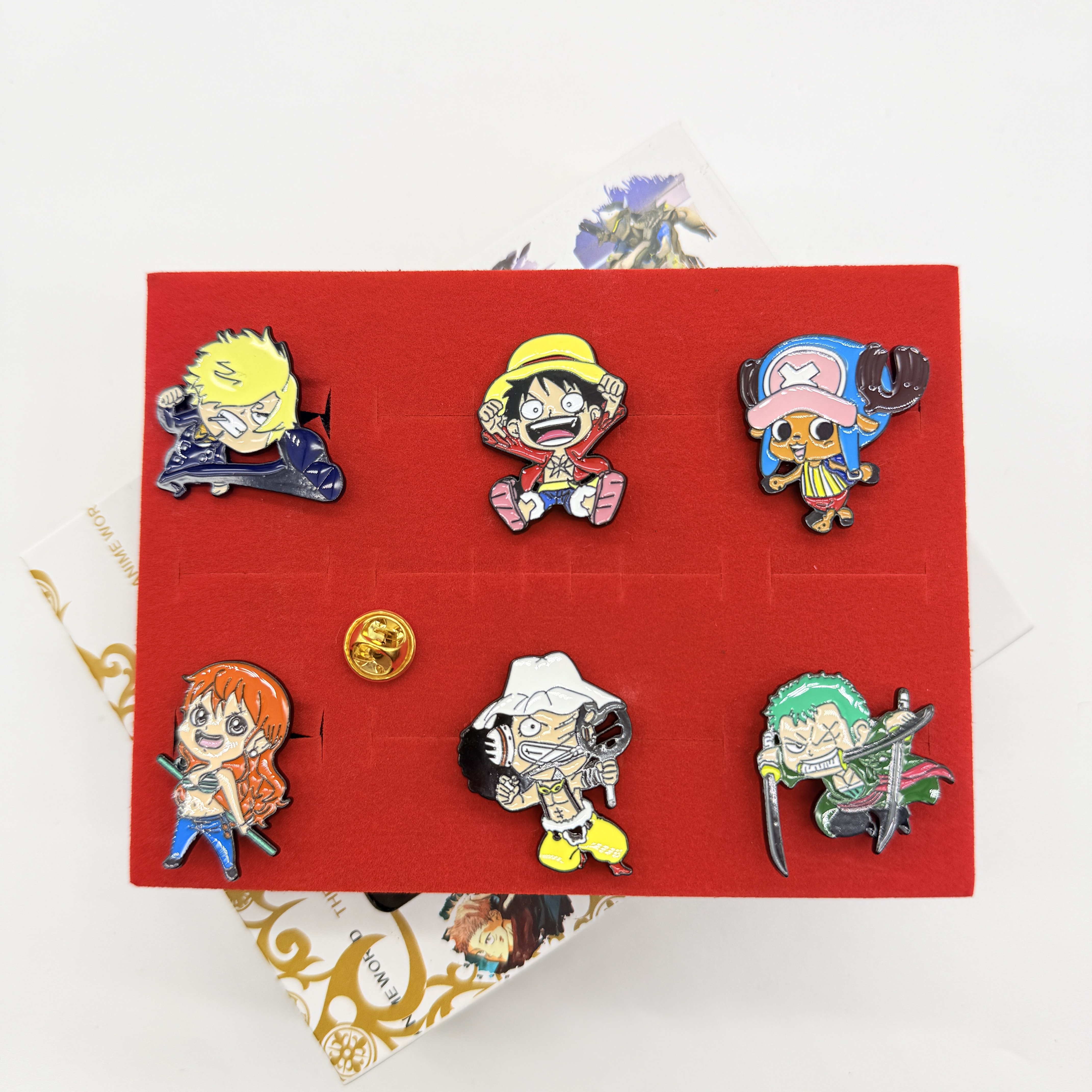 One Piece anime pin set