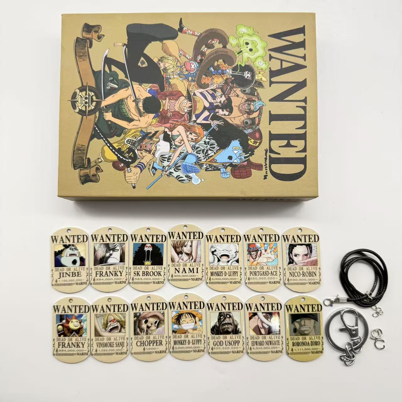 One Piece anime keychain 14 pcs a set