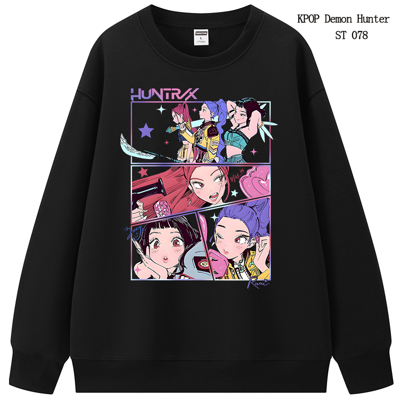 Kpop demon hunters anime hoodie