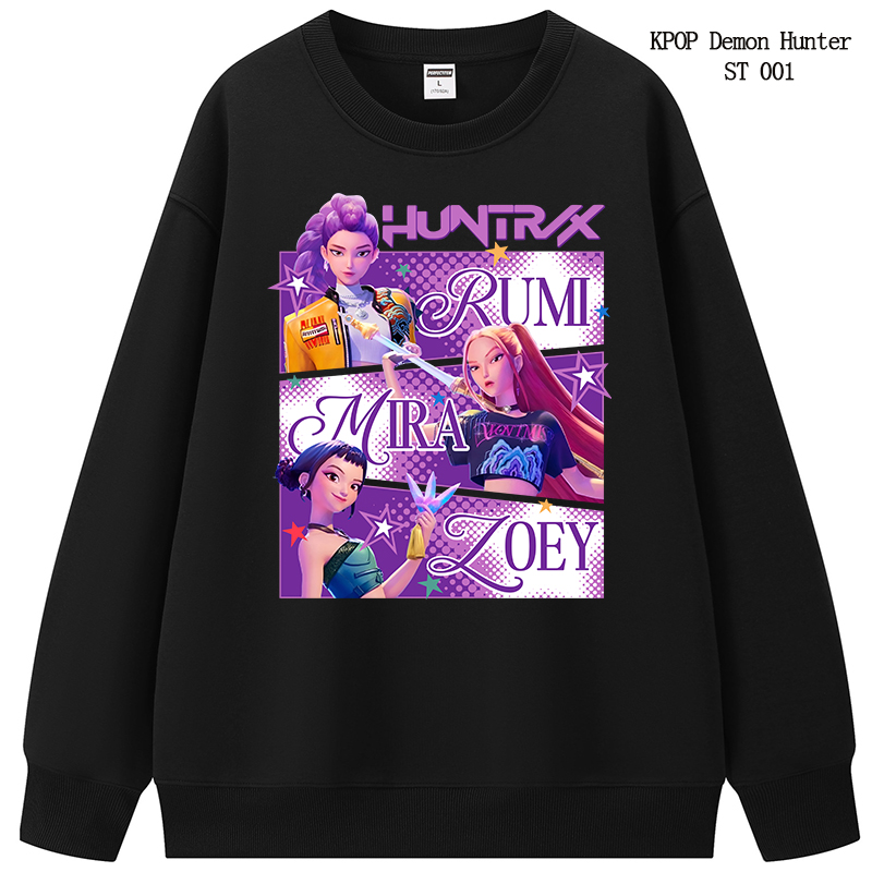 Kpop demon hunters anime hoodie