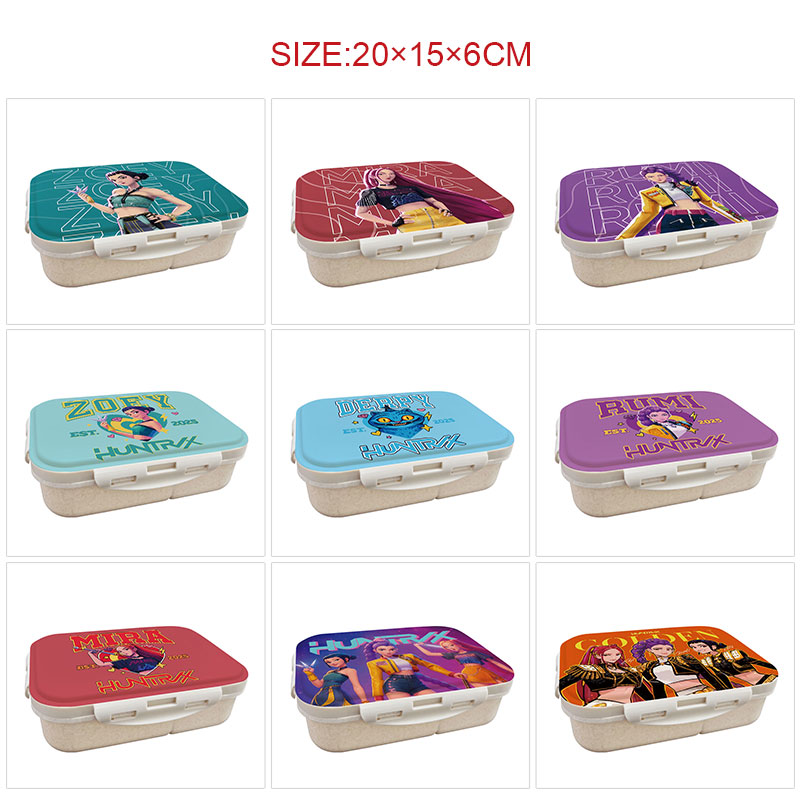 Kpop demon hunters anime lunch box