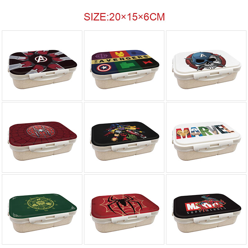 avengers anime lunch box