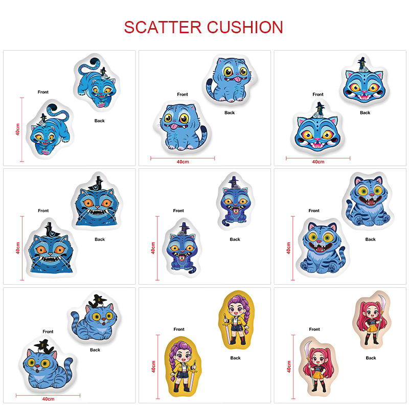 Kpop demon hunters anime cushion 40cm