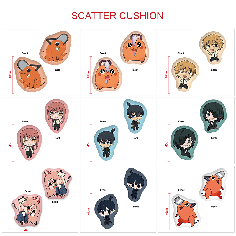 chainsaw man anime cushion 40cm