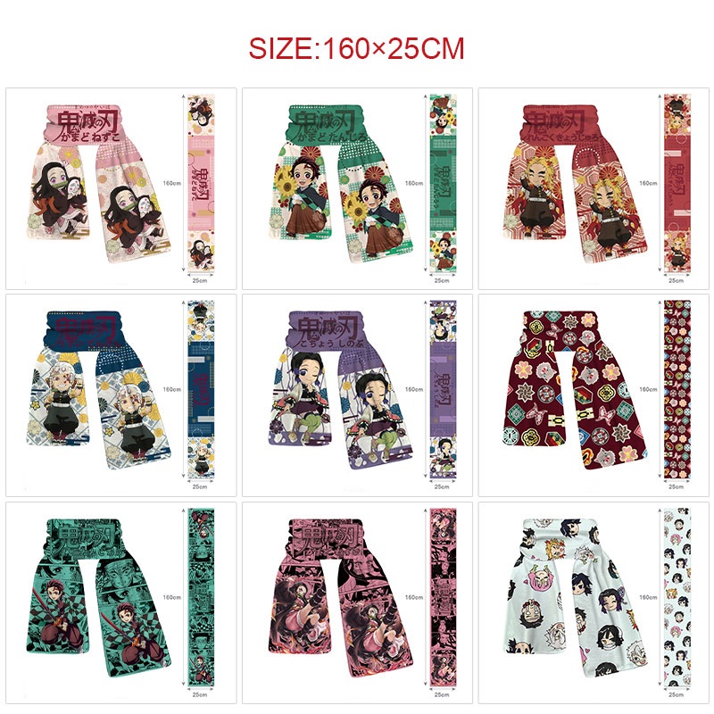 Demon slayer kimets anime scarf