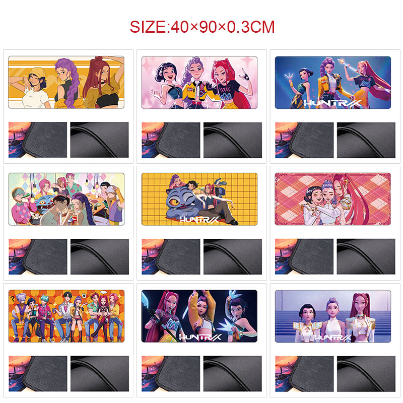 Kpop demon hunters anime Mouse pad 40*90cm