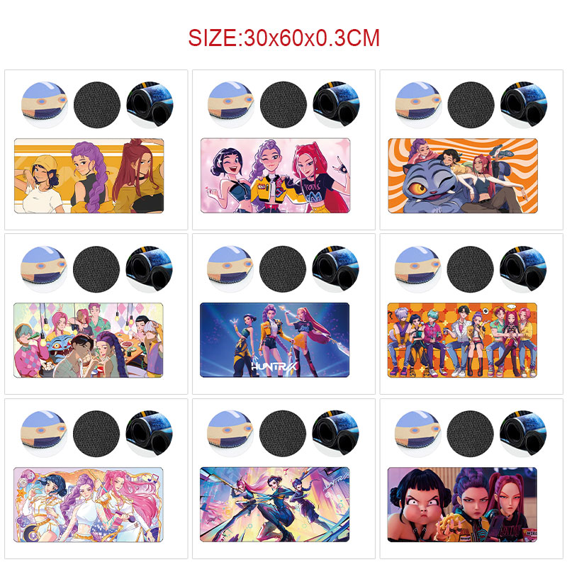 Kpop demon hunters anime Mouse pad 30*60cm