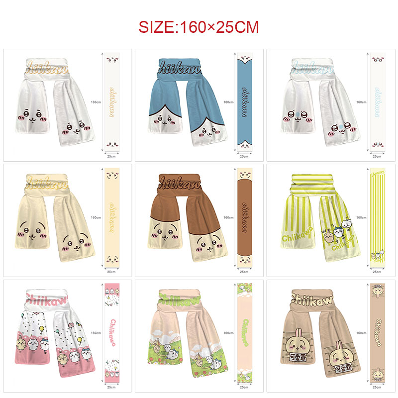 Chiikawa anime scarf