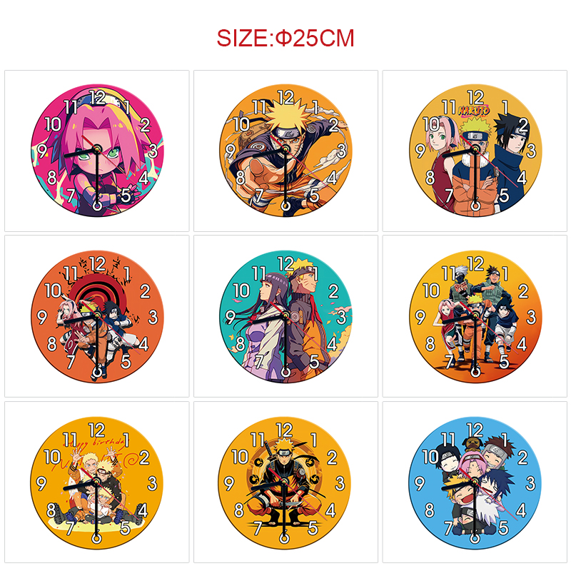 Naruto anime wall clock