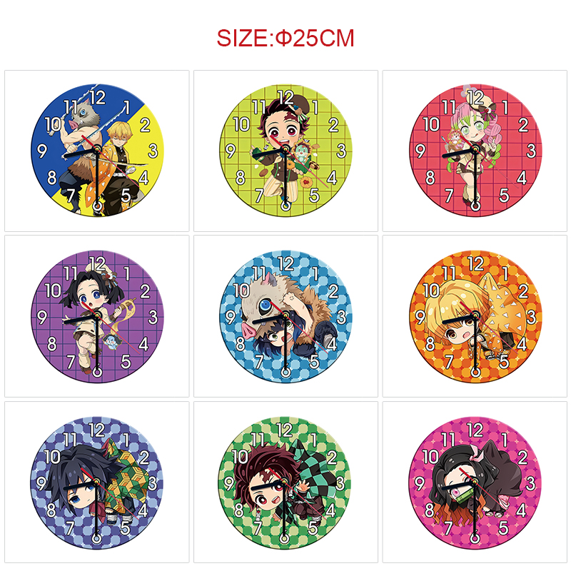 Demon slayer kimets anime wall clock