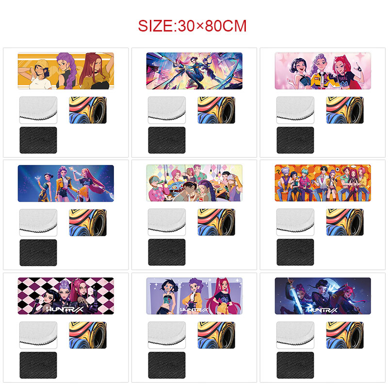 Kpop demon hunters anime Mouse pad 30*80cm