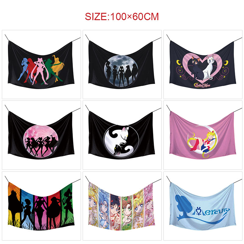Sailor Moon Crystal anime flag 100*60cm