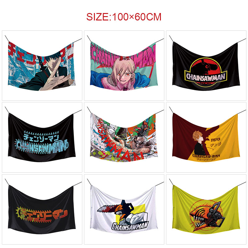 chainsaw man anime flag 100*60cm