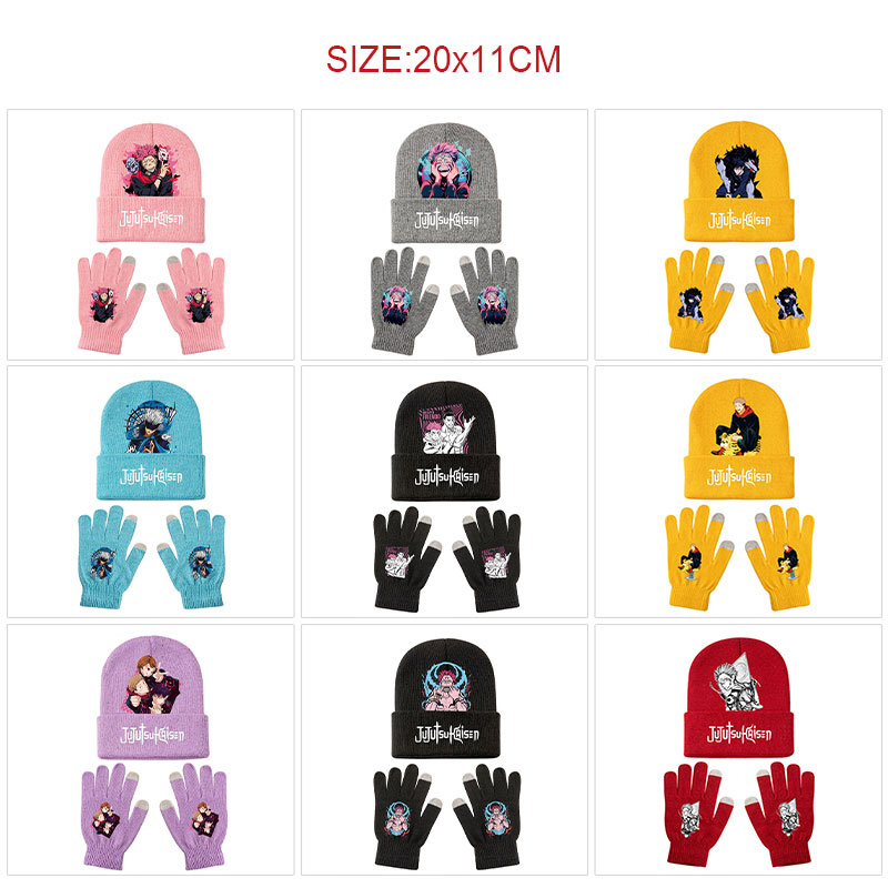 Jujutsu Kaisen anime  hat and glove set
