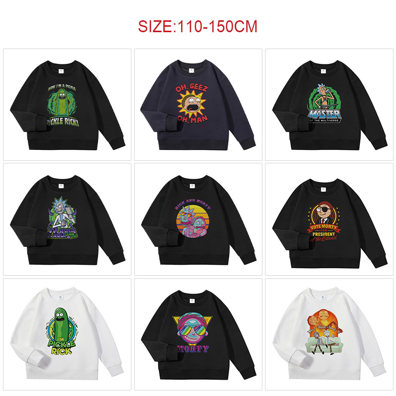 Rick and Morty anime hoodie kid
